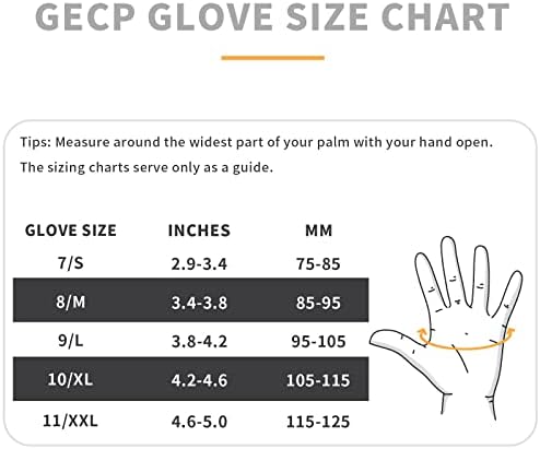 GECP חתוך כפפות עבודה עמידות למיקרופם ניטריל מצופה כפפות עבודות בטיחות עם אחיזה - 6 זוגות ברמה 5 כפפות עמידות