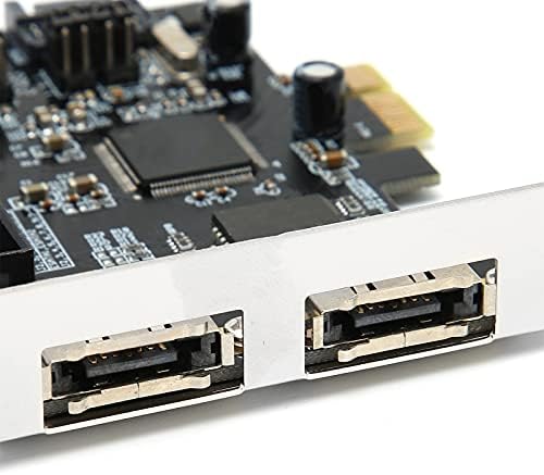 SATA IDE PCI מתאם מתאם אקספרס, 2 PCIE PORT ל- SATA ESATA IDE CONORTRER CART CARD, תומך בכוננים קשיחים ATA, מהירות