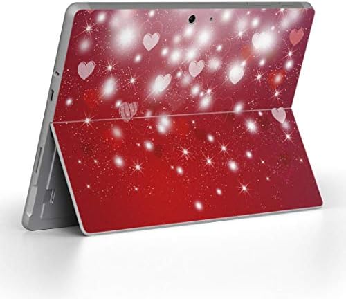 כיסוי מדבקות Igsticker עבור Microsoft Surface Go/Go 2 אולטרה דק מגן מדבקת גוף עורות 000256 נצנצים אדומים