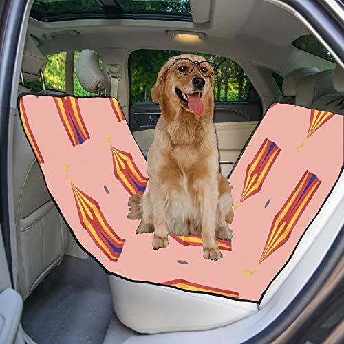 מותאם אישית מונגולי יד צבוע צבעוני הדפסת רכב מושב מכסה לכלבים עמיד למים החלקה עמיד רך לחיות מחמד