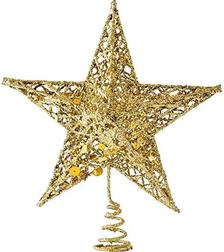 NC עץ חג המולד העליון קישוט הכוכבים צהוב