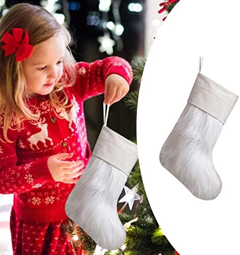 גרבי חג המולד בד גרביים לחג המולד וגרביים תלויים לחג המולד לקישוט המסיבות וקריקטורה מצוירת לחג המולד