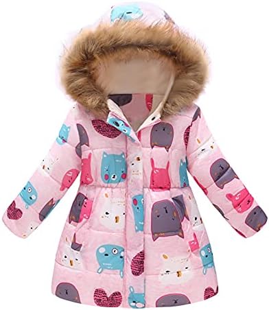 KONFA פעוטות פעוטות תינוקות בנות בנים בגדים חמים חורפים, מעיל רוח של מעיל כותנה עם פרווה, ילדים,