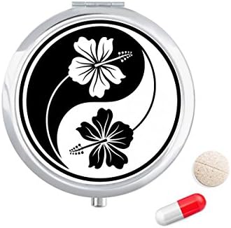 תרבות יין-יאנג פרח עיצוב גלולת מקרה כיס רפואת אחסון תיבת מיכל מתקן