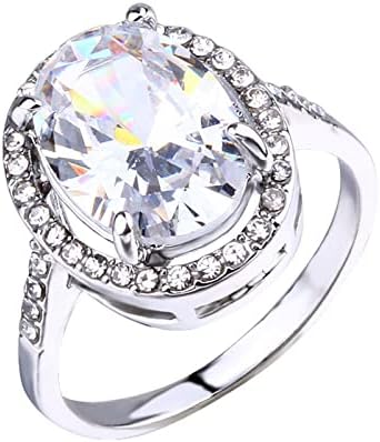 אמרלד טבעת טבעת טבעת טבעת תכשיטי פרחים פשוטה טבעת טבעת יהלום בגודל 8 נשים