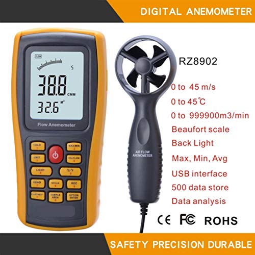 Kxa אנמומטר דיגיטלי GM 8902 מדידת טמפרטורת אוויר מהירות אוויר מדידה דיוק גבוה