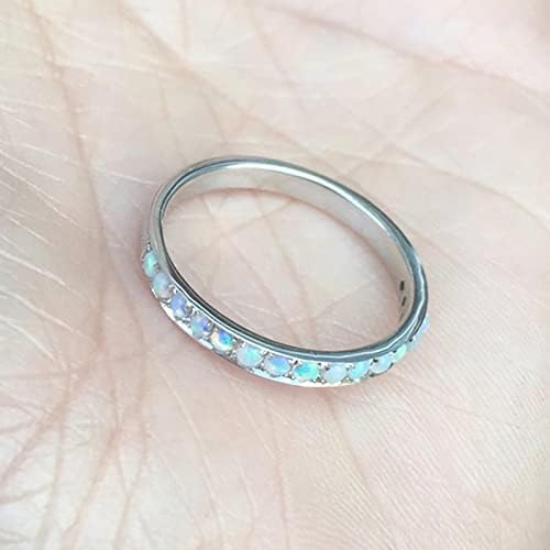 2023 טבעת אופל מעודנת לנשים טבעת אירוסין מתנות תכשיטים טבעת עגולה