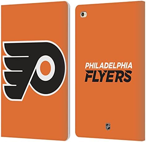 עיצובים של תיק ראש מורשה רשמית NHL רגילה פילדלפיה פליירים עור ארנק ארנק מארז תואם ל- Apple iPad Mini 4