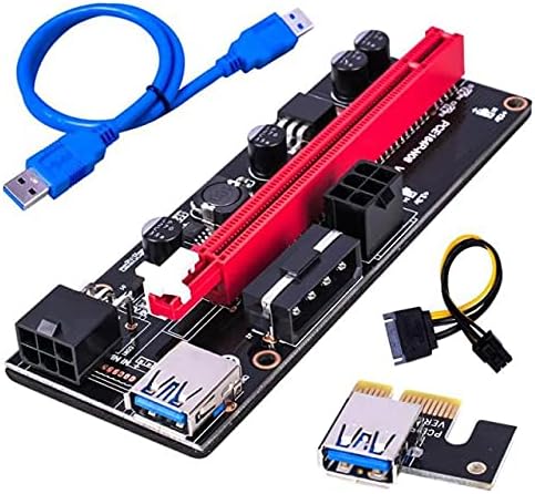 מחברים חדשים ביותר Ver009 USB 3.0 PCI -E Riser ver 009S Express 1x 4x 8x 16x מארח מתאם מתאם SATA