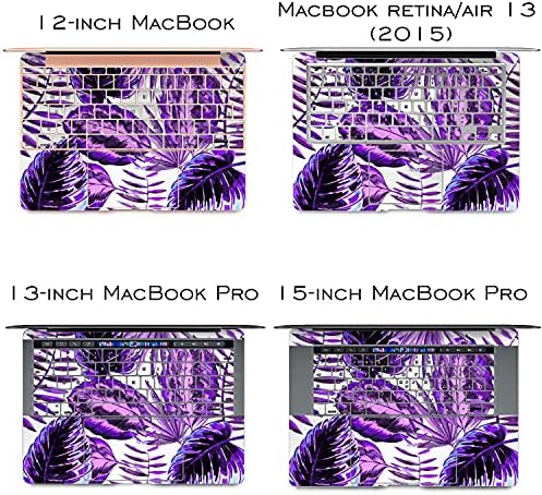 עור ויניל אלטרנטיבי תואם ל- MacBook Air 13 אינץ 'מק פרו 16 רשתית 15 12 2020 2019 2018 עלים מופשטים