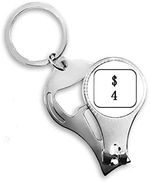 סמל מקלדת 4 ארט דקו מתנה לאופנת ציפורניים ניפר טבעת מפתח בקבוקי שרשרת פותחן