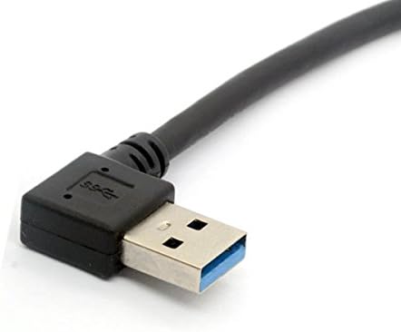 BSHTU זווית USB C כבל USB 3.0 משמאל לסוג U USB C סנכרון נתונים שמאלה/ימין כבל טעינה 90 ° מתאם ממיר USB-C
