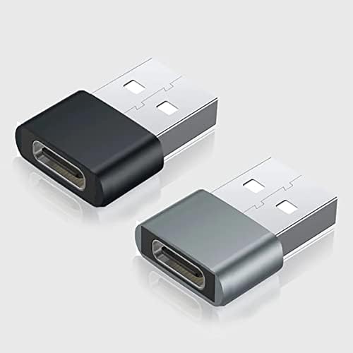USB-C נקבה ל- USB מתאם מהיר זכר התואם ל- GoPro Hero8 שלך למטען, סנכרון, מכשירי OTG כמו מקלדת, עכבר, רוכסן,