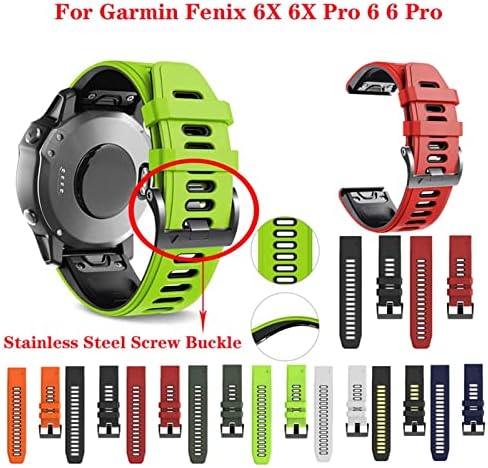 Czke Silicone Quickfit Watchband Strap for Garmin Fenix ​​7x fenix 7 Fenix ​​7S Watch Easyfit Band Wrist 20 26