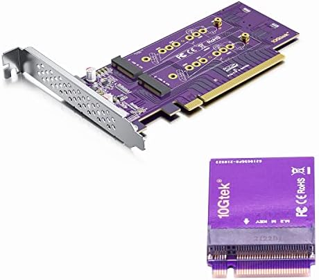 REDLUX PCIE 3.0 ל- NVME M.2 מתאם ל- M.2 SSD, X16, תואם לוחות אם PCIE 3.0 ואחורה עם NGFF M.2 PCIE NVME
