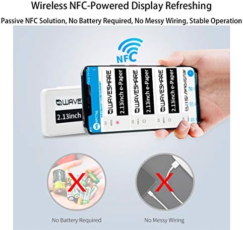 נייר אלקטרוני המופעל על ידי NFC, 2.13 אינץ