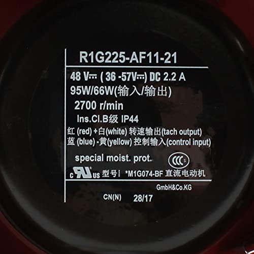 R1G225-AF11-21 DC48V 2.2A 95/66W מאוורר קירור 4 חוטים