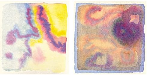 חבילת נייר מופשטת בצבעי מים פלונץ נייר וינטג