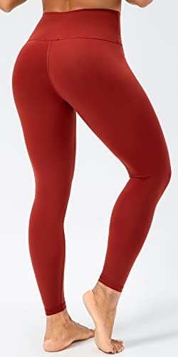 Lavento לנשים עירום תחושה אימון חותלות 7/8 - מכנסי יוגה עם המותניים המותניים הגבוהים מכנסי יוגה