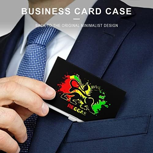 האריה רגאיי ג ' מייקה עסקים כרטיס מחזיק מתכת כיס כרטיס ביקור מקרה אישית כרטיס ארנק לגברים נשים