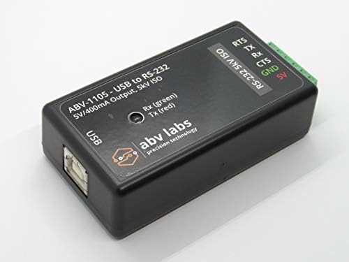 מעבדות ABV-ממיר USB עד RS-232, בידוד 5000V, פלט 5V/400MA, USB 2.0 מהירות מלאה, מגן על מחשב ומכשירים, תעשייתי,