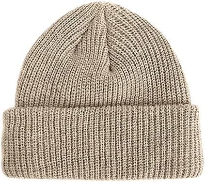 טרנדי כובעי עבור גברים ונשים מוצק צבע חמוד שמנמן כובעי סרוג סופר רך נמתח חם חורף כובע כובעים