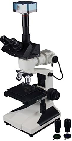 מיקרוסקופ בדיקה מתכות רדיקלי פי 1500 עם מצלמה יו אס בי של 3.5 מגה פיקסל ונורית לד משתקפת