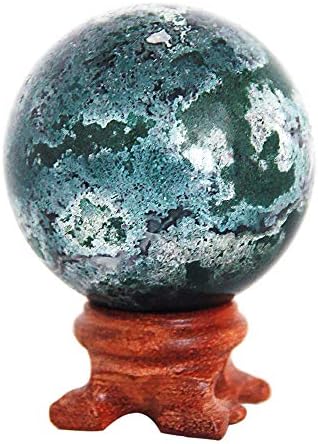 כדור ג'ספר אוקיינוס ​​עם עץ עץ עומד טבעי OJ קריסטל קוורץ ריפוי מינרלי אהבה אבן כדורי פסל פסל פסל