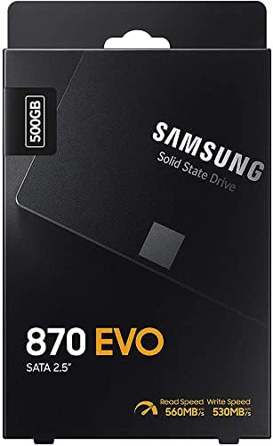 סמסונג MZ-77E500B/AM 870 EVO SATA 2.5 אינץ 'SSD, 500GB