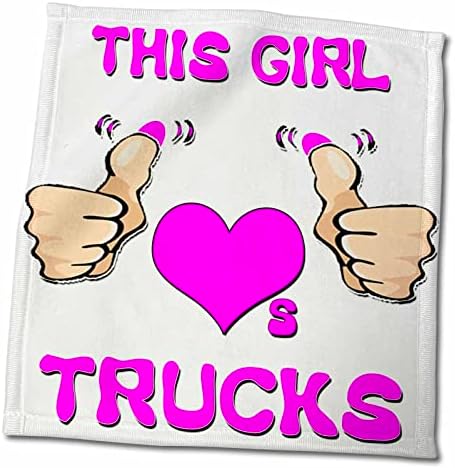 3 דרוז הילדה הזו אוהבת משאיות - מגבות