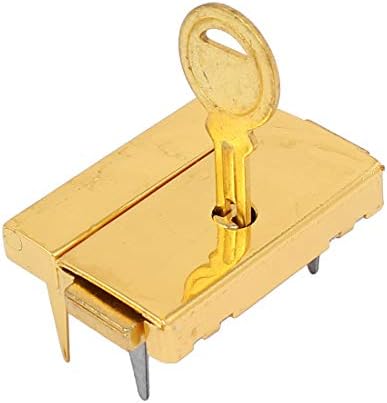 ארון חומרת מלבן צורת תפס וו נעילת זהב טון 43 ממקס29 ממ 4 יחידות בריחים עם מפתחות
