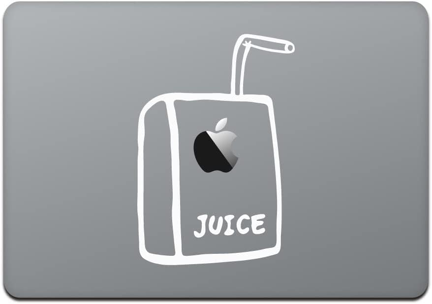 חנות חביבה MacBook Pro 13/15 /12 מדבקת מדבקה של מקבוק מיץ תפוח מיץ לבן M782-W