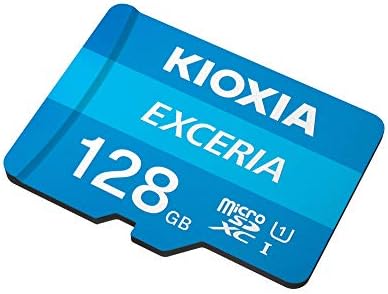 כרטיס זיכרון פלאש של קיוקסיה 128 ג ' יגה-בייט עם מתאם יו-1100 ג10 מהירות קריאה גבוהה 100 מגה-בייט /