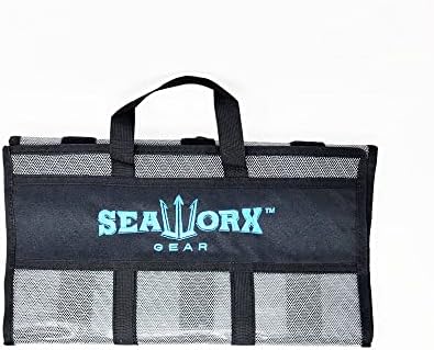שקית פיתוי בינונית Seaworx, 6 כיס, 43 x 16 - תיבת התמודדות דיג - שקית דיג כבדה