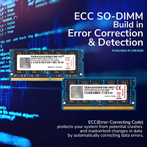 V-COLOR DDR4 64GB 2666MHz שרת זיכרון RAM מודול שדרג דרגה כפולה ECC DIMM 1.2V CL22 2RX8