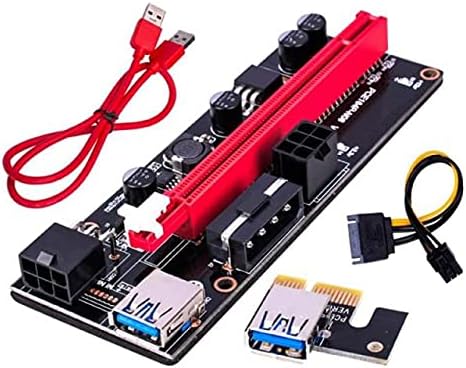 מחברים חדשים ביותר Ver009 USB 3.0 PCI -E Riser ver 009S Express 1x 4x 8x 16x מארח מתאם מתאם SATA 15 pin